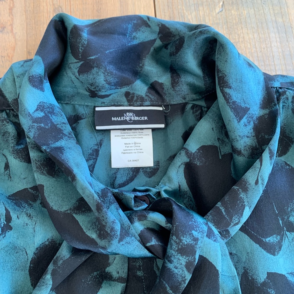 By Malene Birger, Euro 36, Women Small 6, 100% Silk Blouse, Retail $350